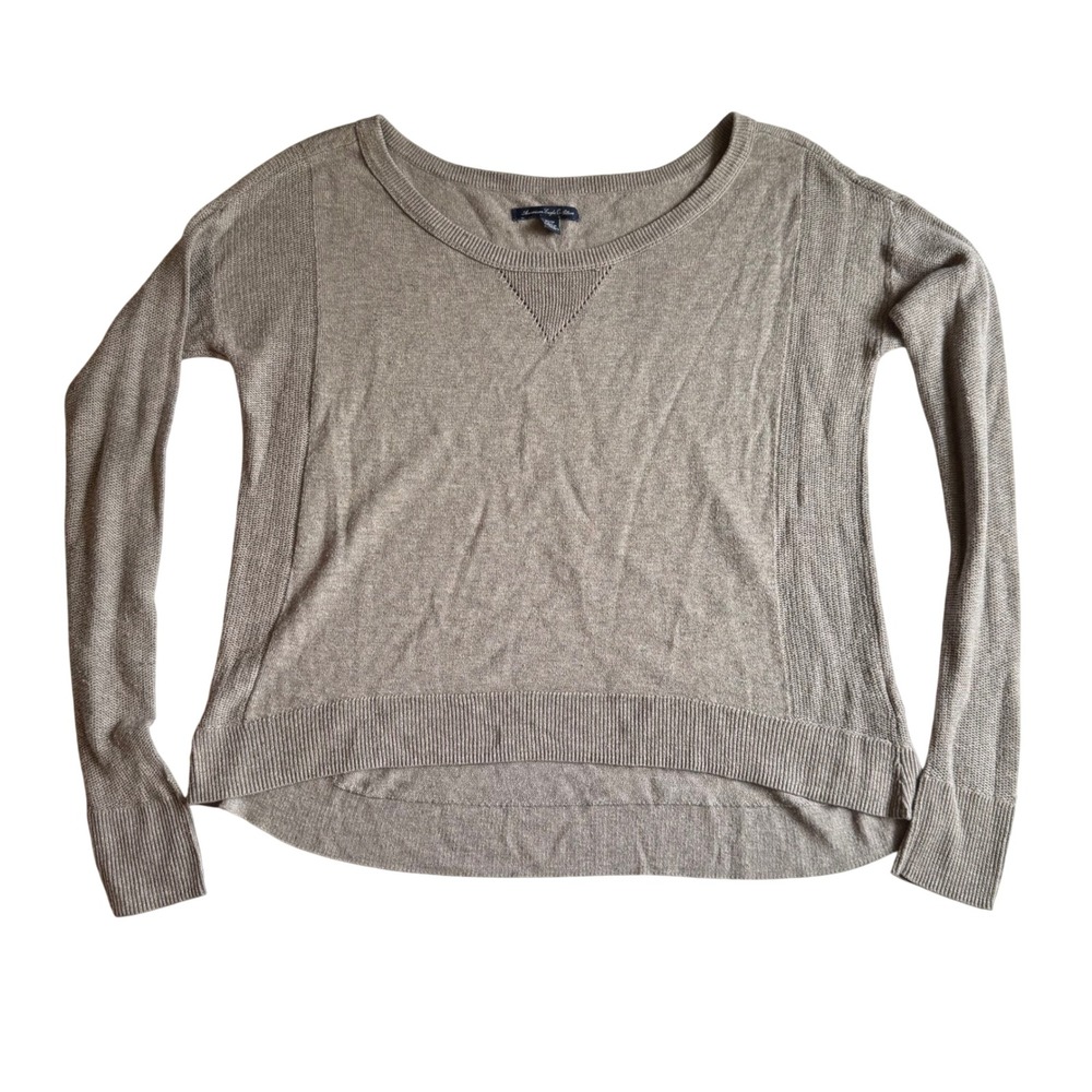 American Eagle Outfitters | Women's XS‎ Beige Knit Long Sleeve Sweater